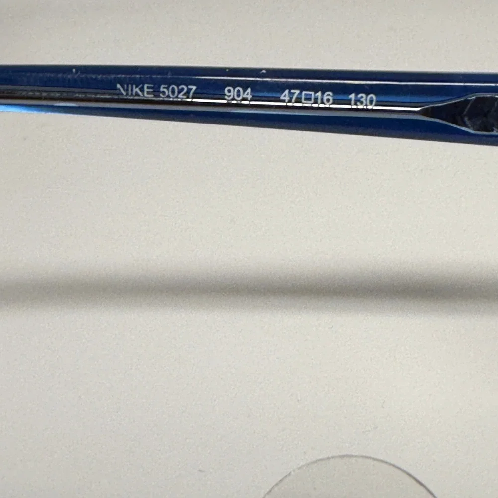 Nike 5027 904 Kids Eyeglasses Clear Blue Square Frames 47-16-130 Just Do It